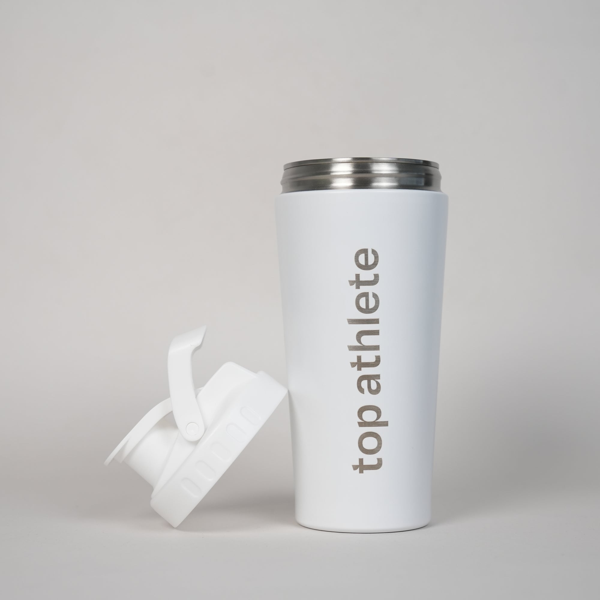 Top_Athlete_Stainless_Steel_Shaker_White_lid