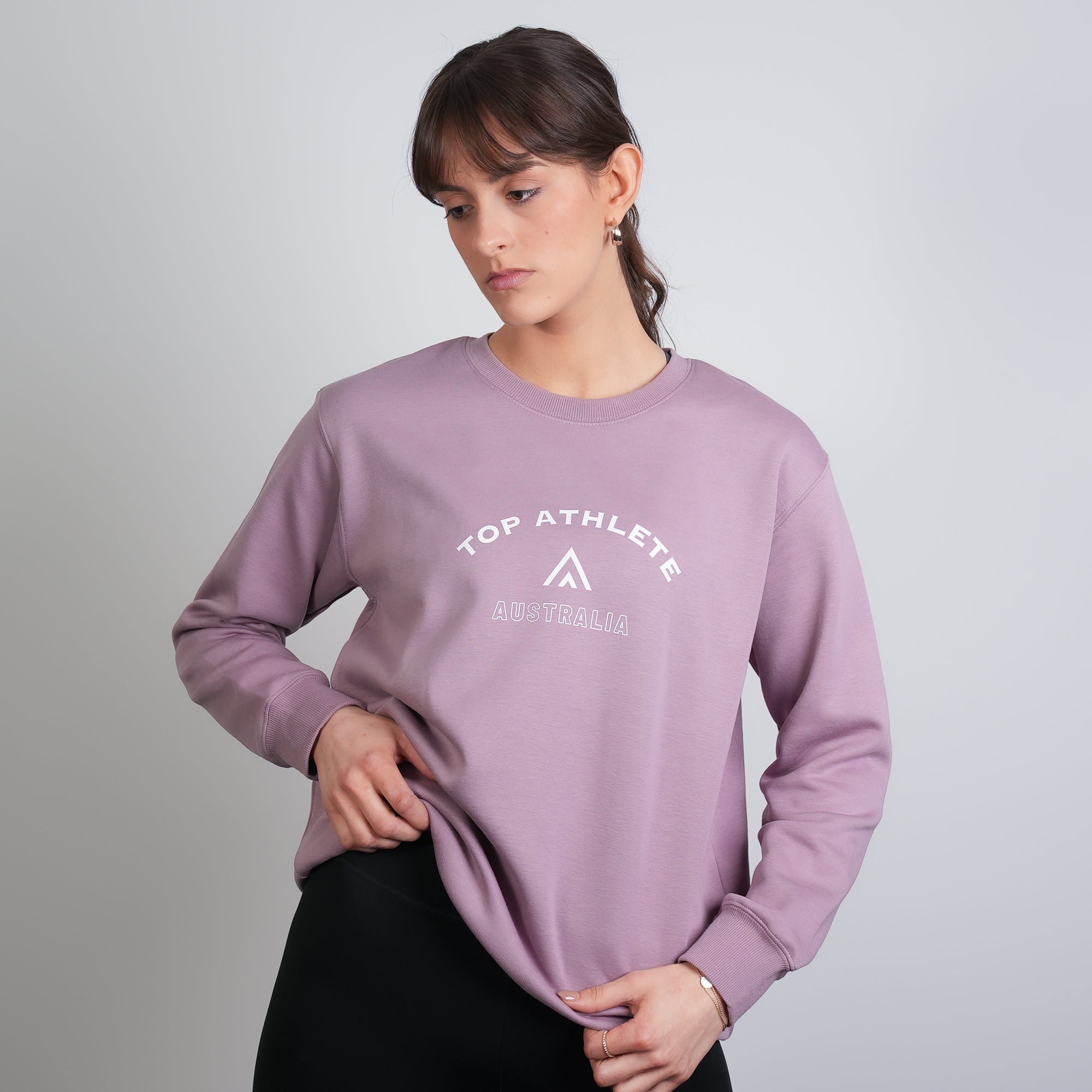 Rover Crew Neck Taro Purple - Top Athlete