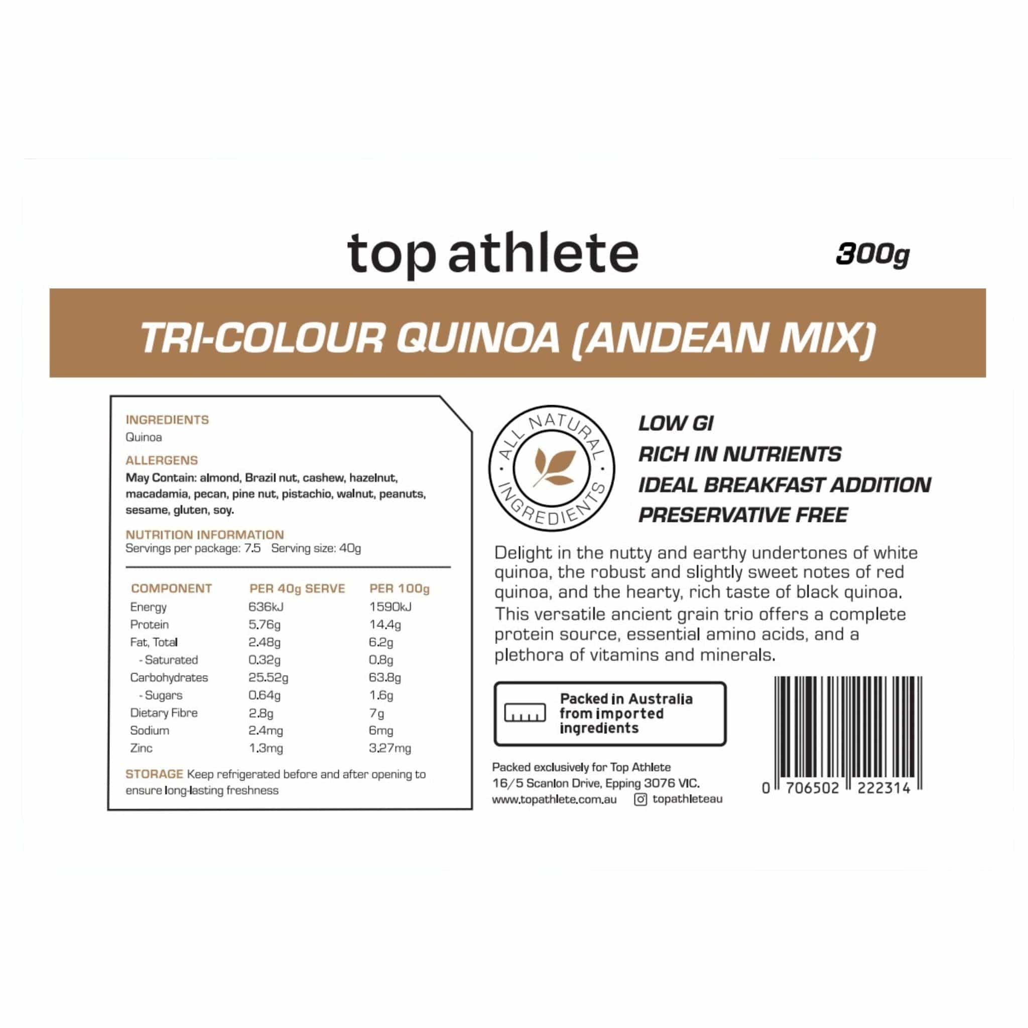 Tri Colour Quinoa 300g