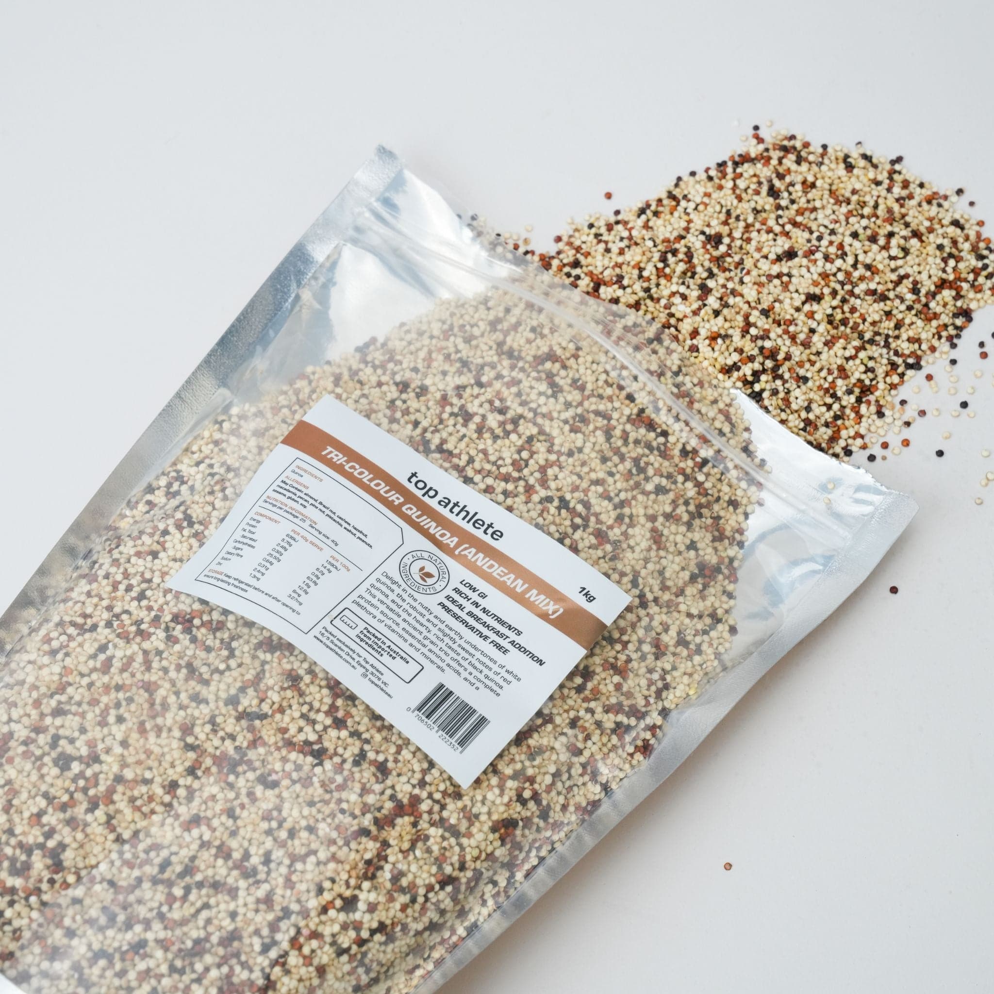 Tri colour quinoa 1kg - Top Athlete
