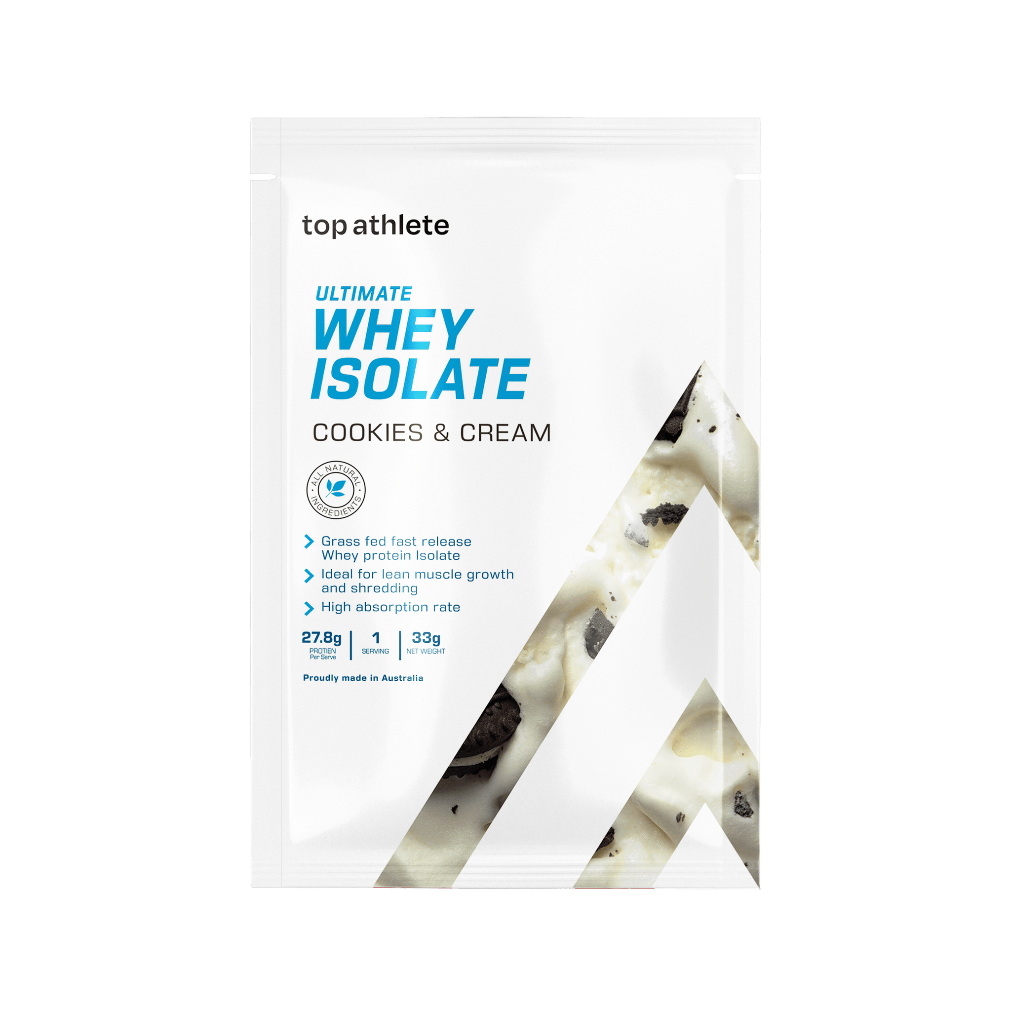 top athlete cookies and cream sample pack
