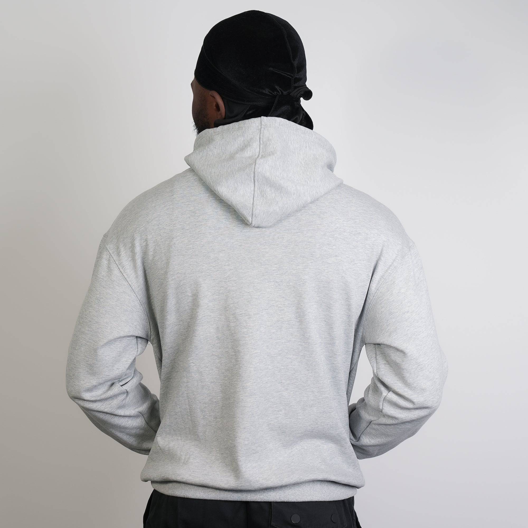 Velvet Fleece Hoodie Light Grey