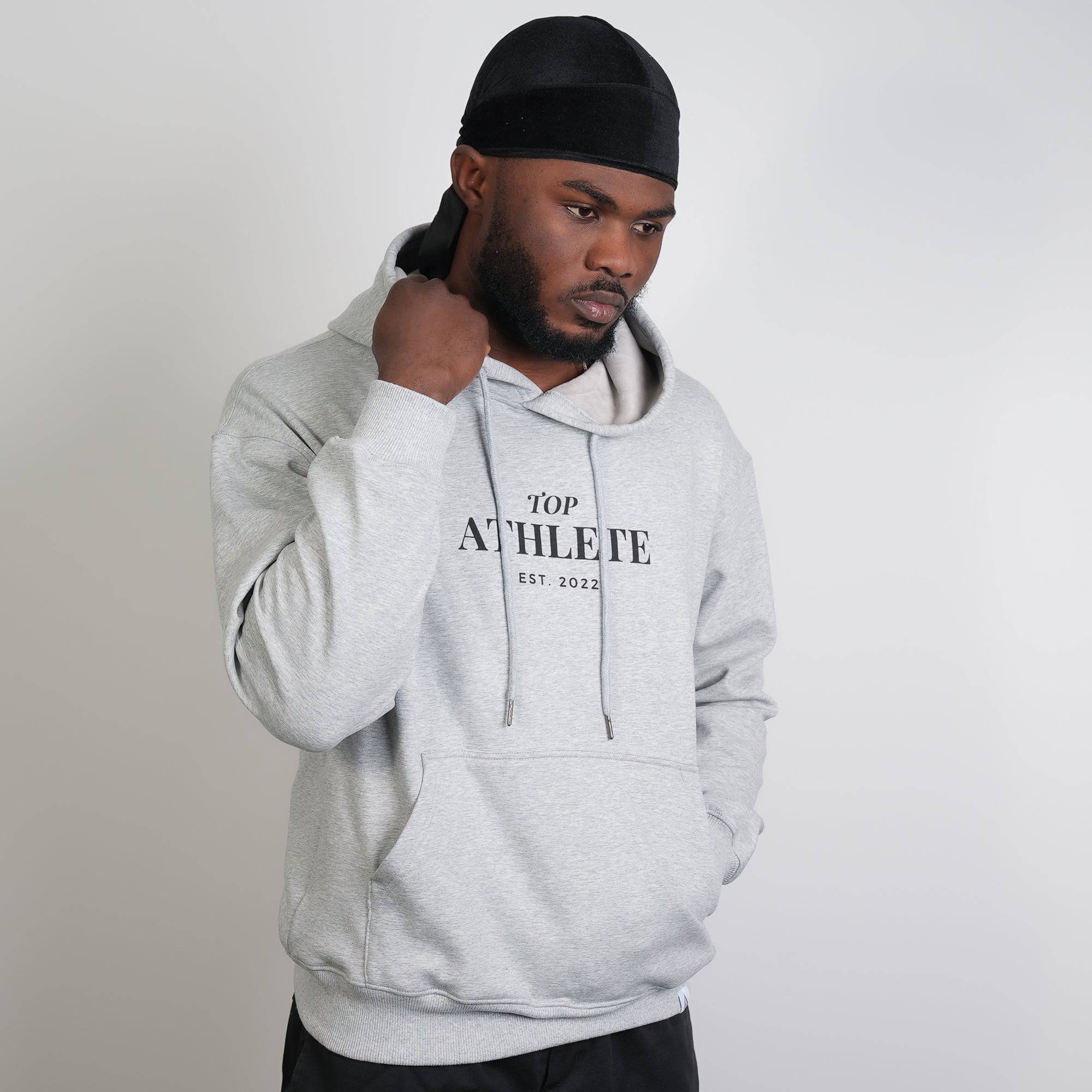 Velvet Fleece Hoodie Light Grey
