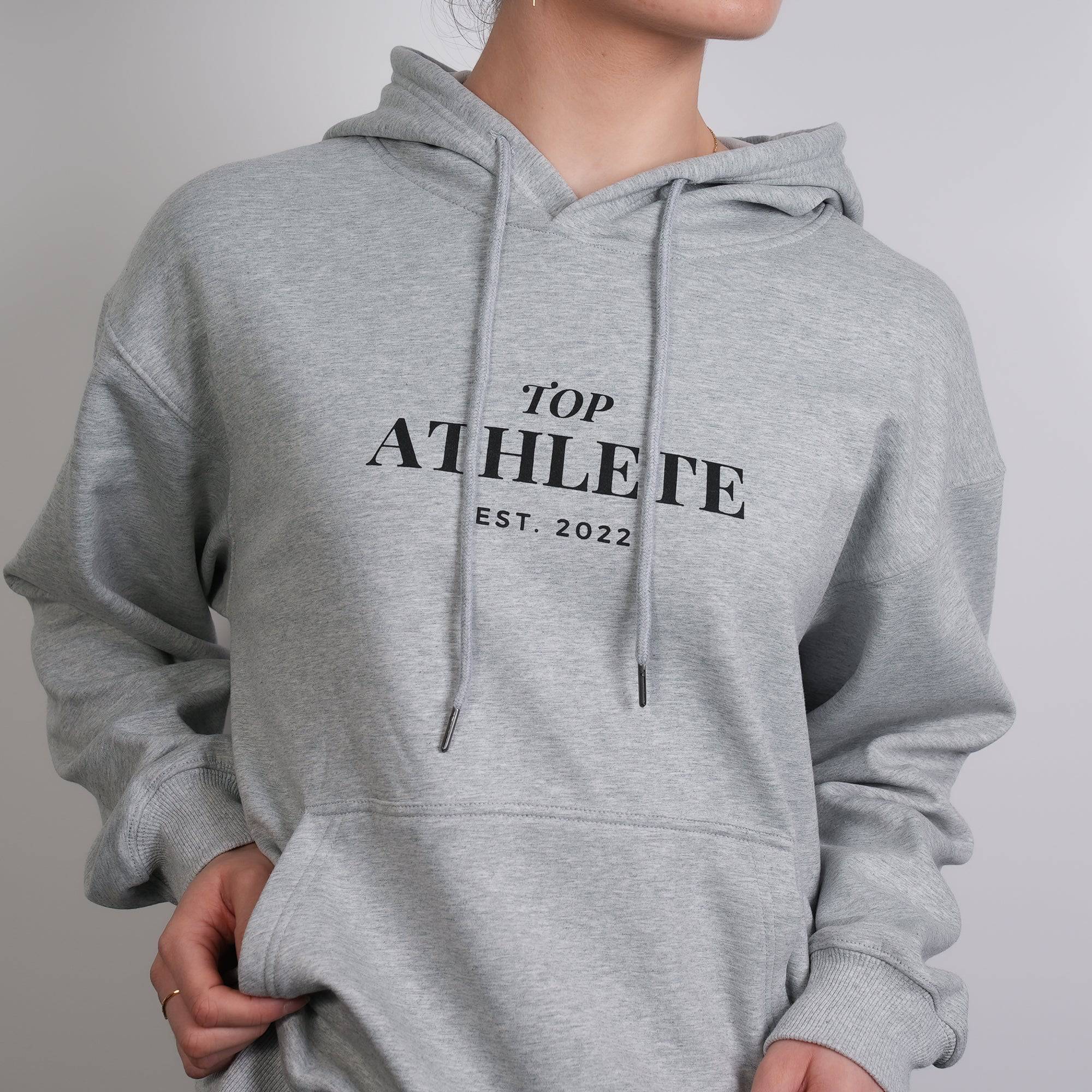 Velvet Fleece Hoodie Light Grey