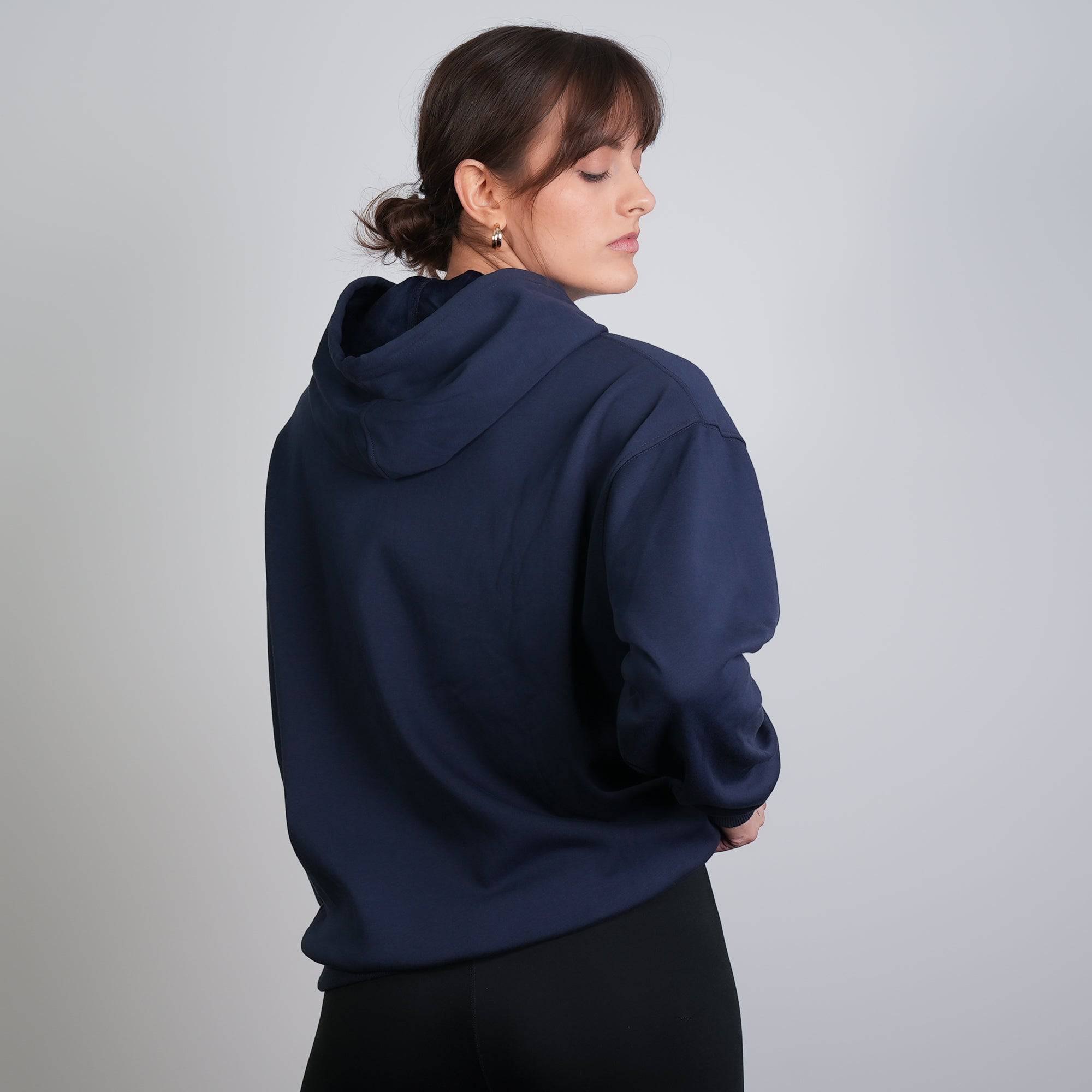 Velvet Fleece Hoodie Navy