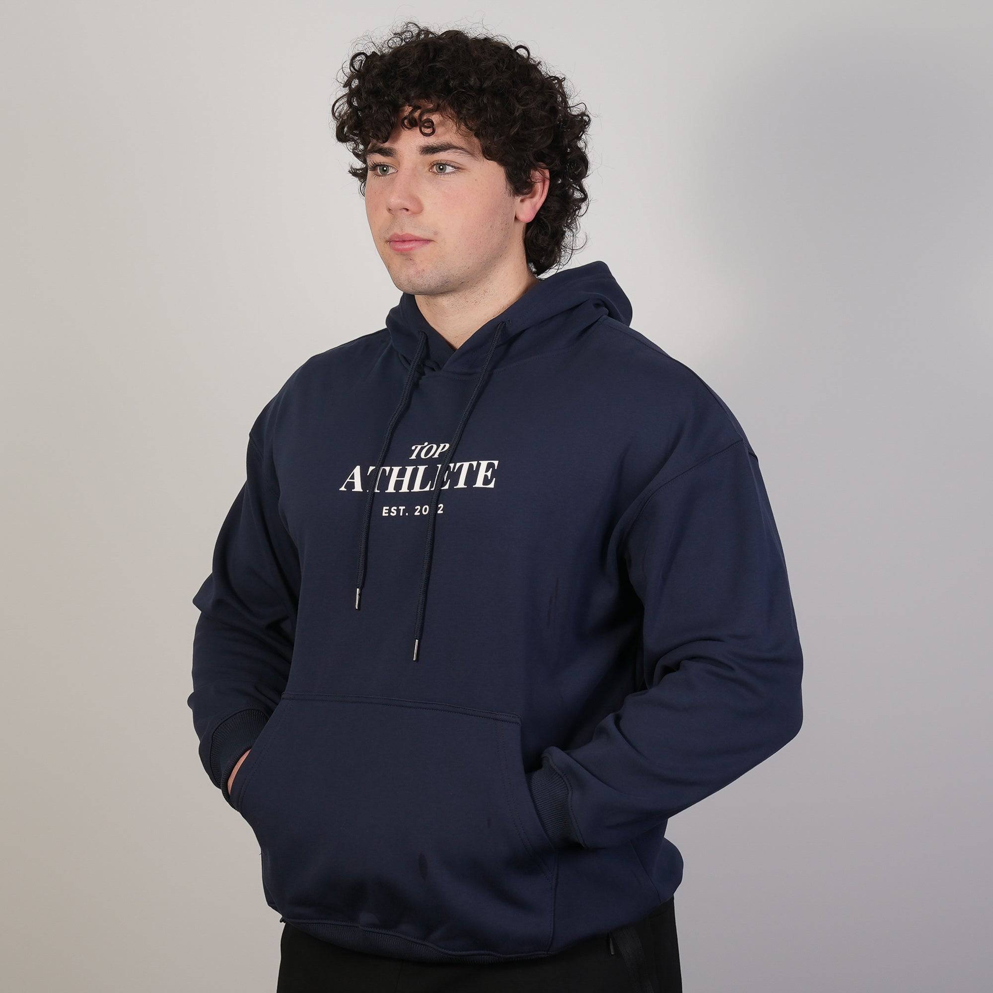 Velvet Fleece Hoodie Navy