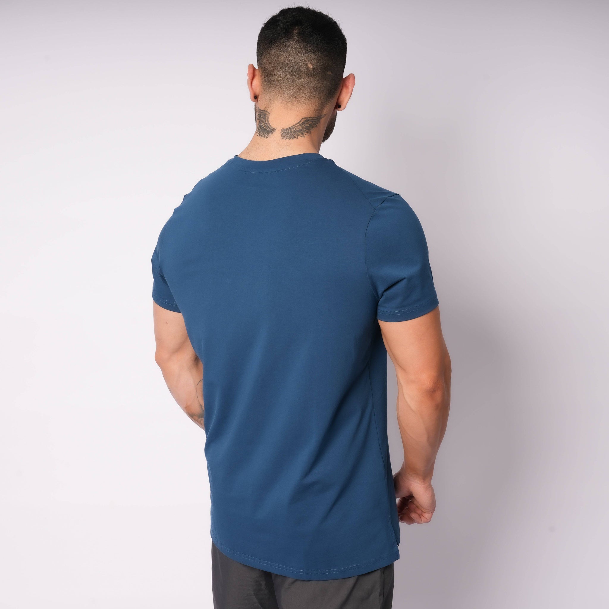 100% Cotton Tee Blue