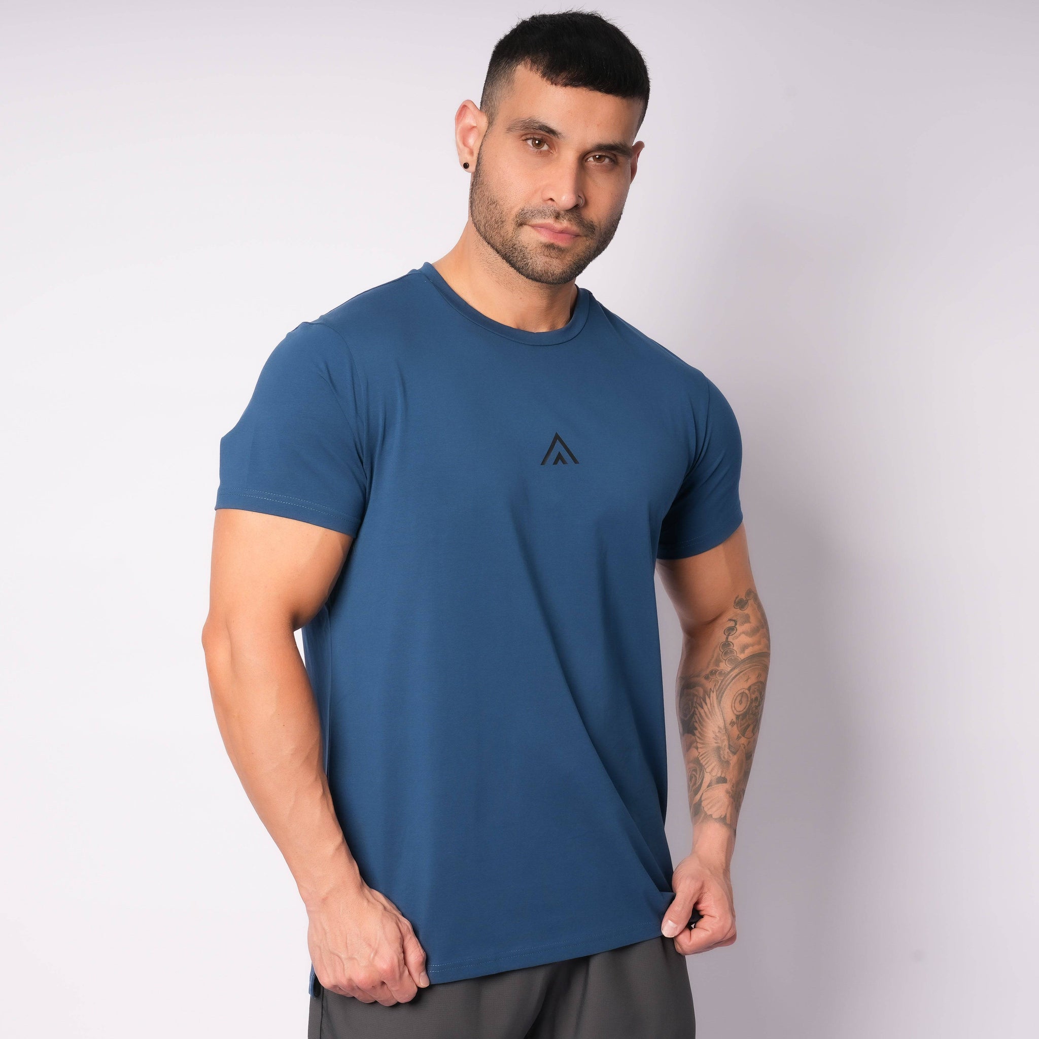 100% Cotton Tee Blue