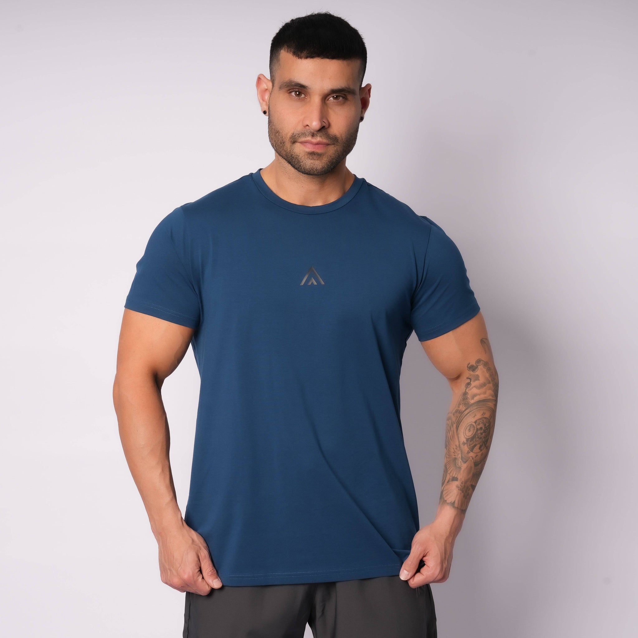 100% Cotton Tee Blue