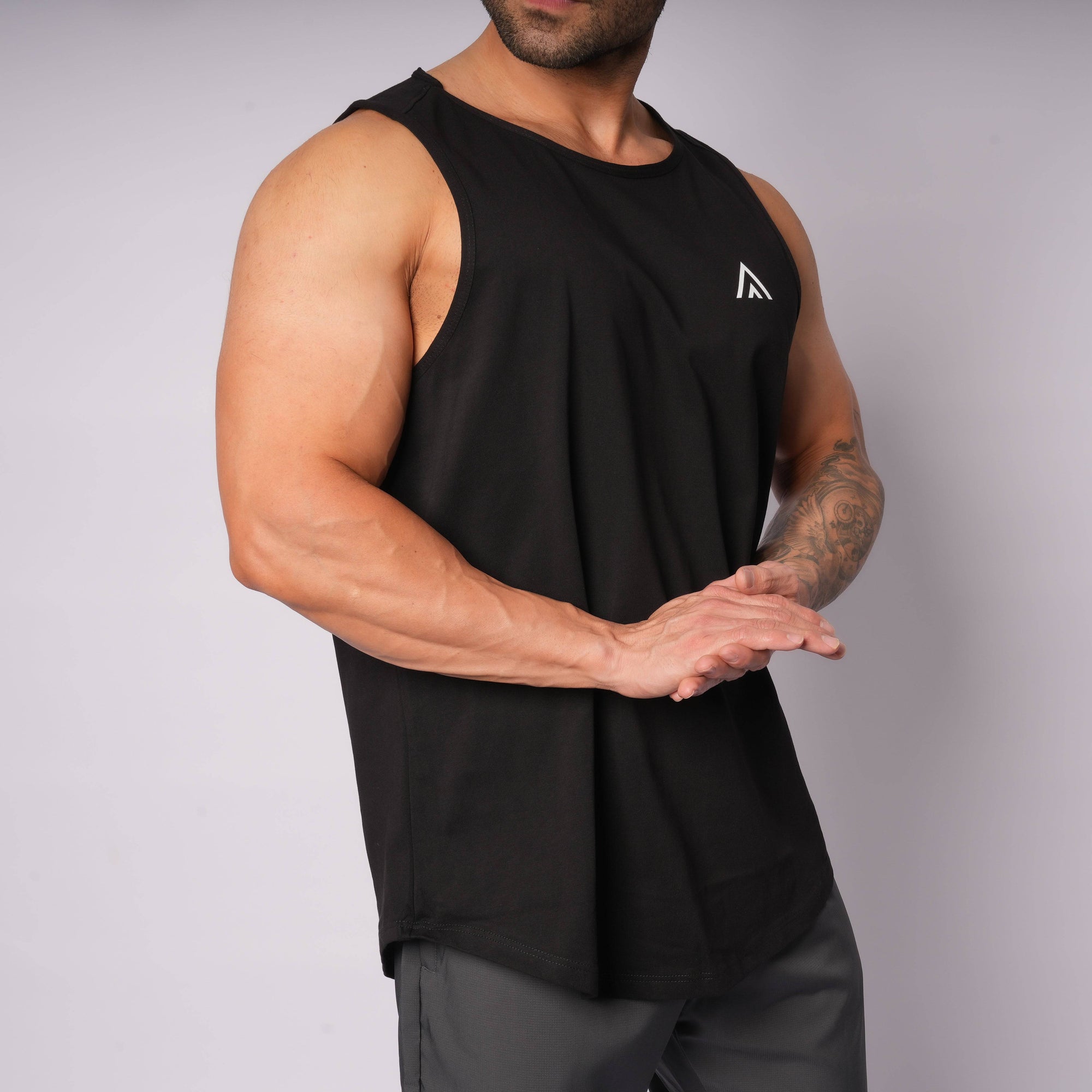 Cotton Singlet Black