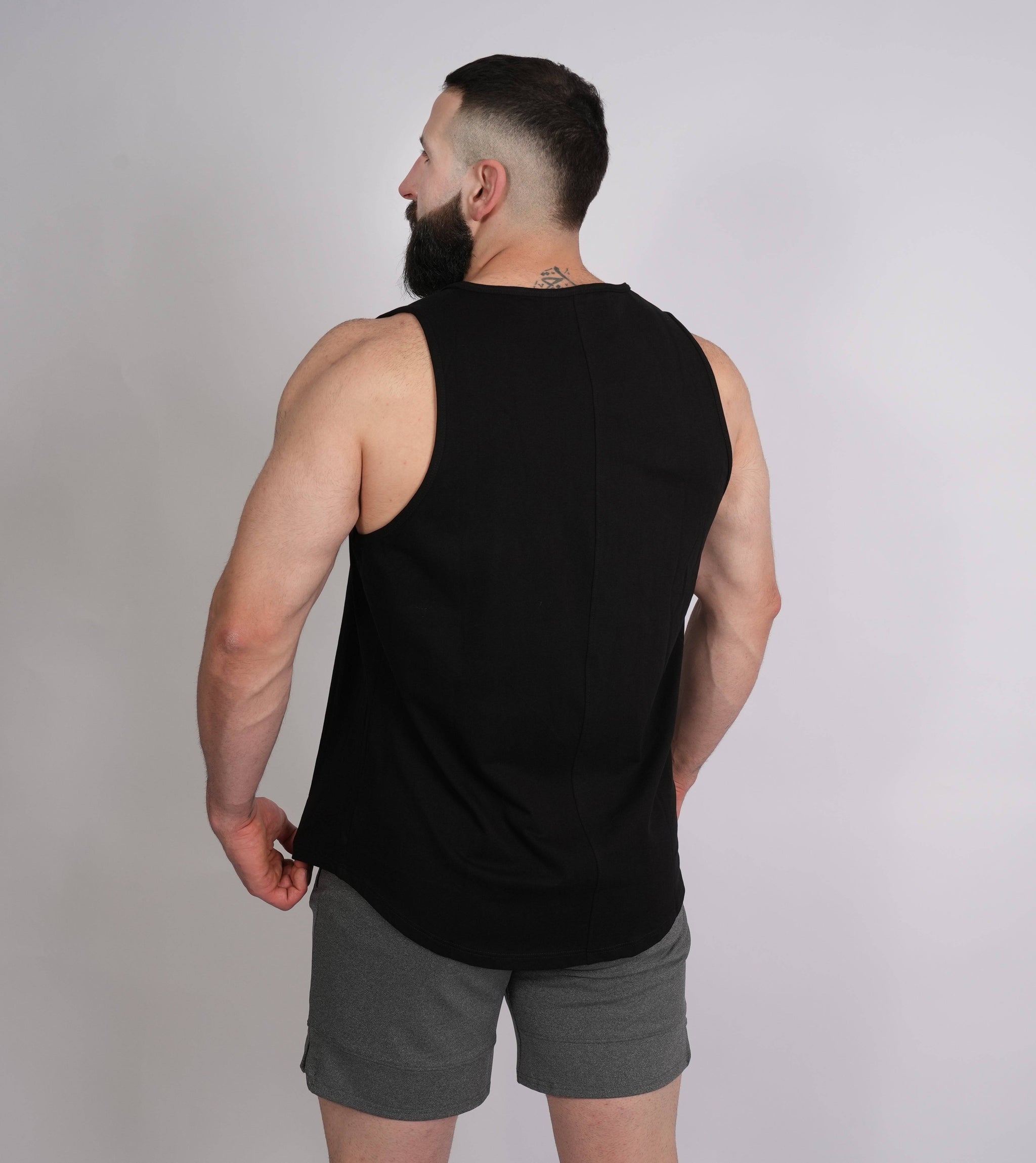 Cotton Singlet Black