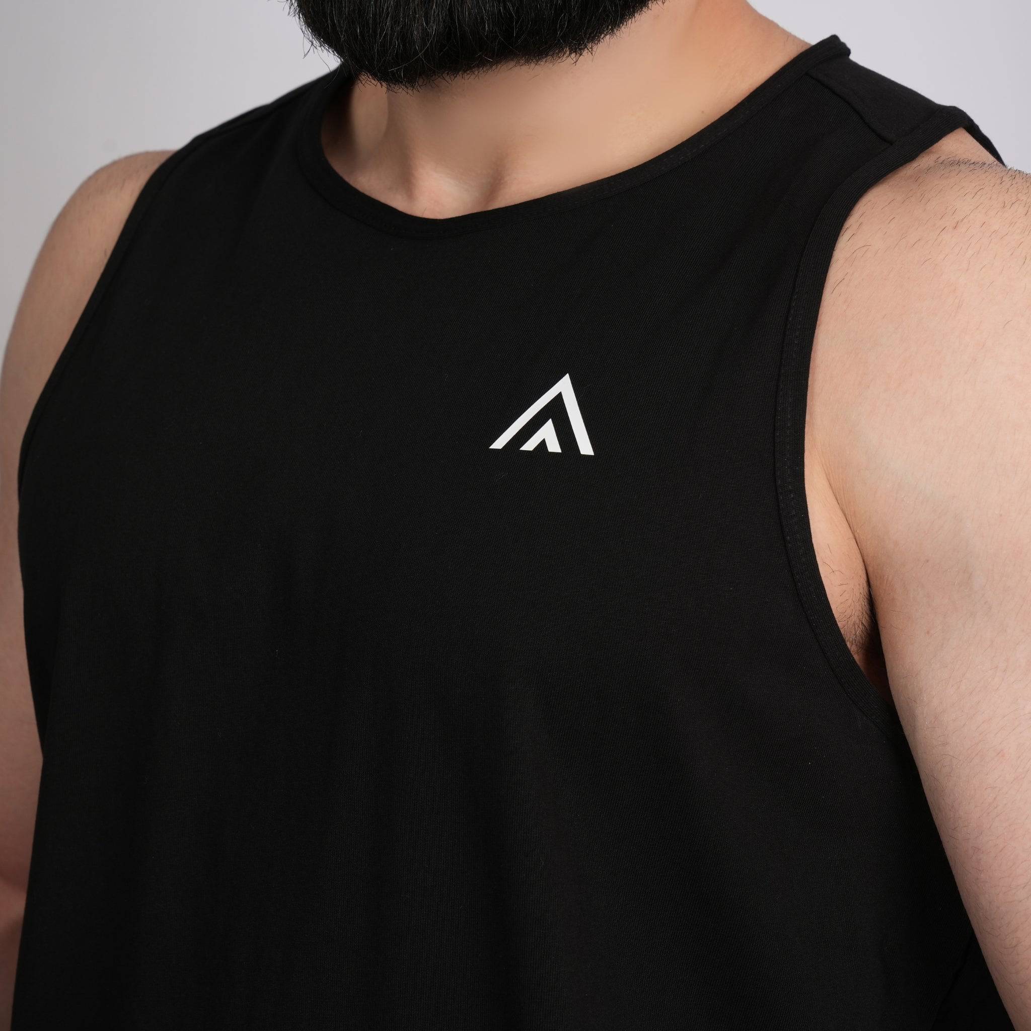 Cotton Singlet Black