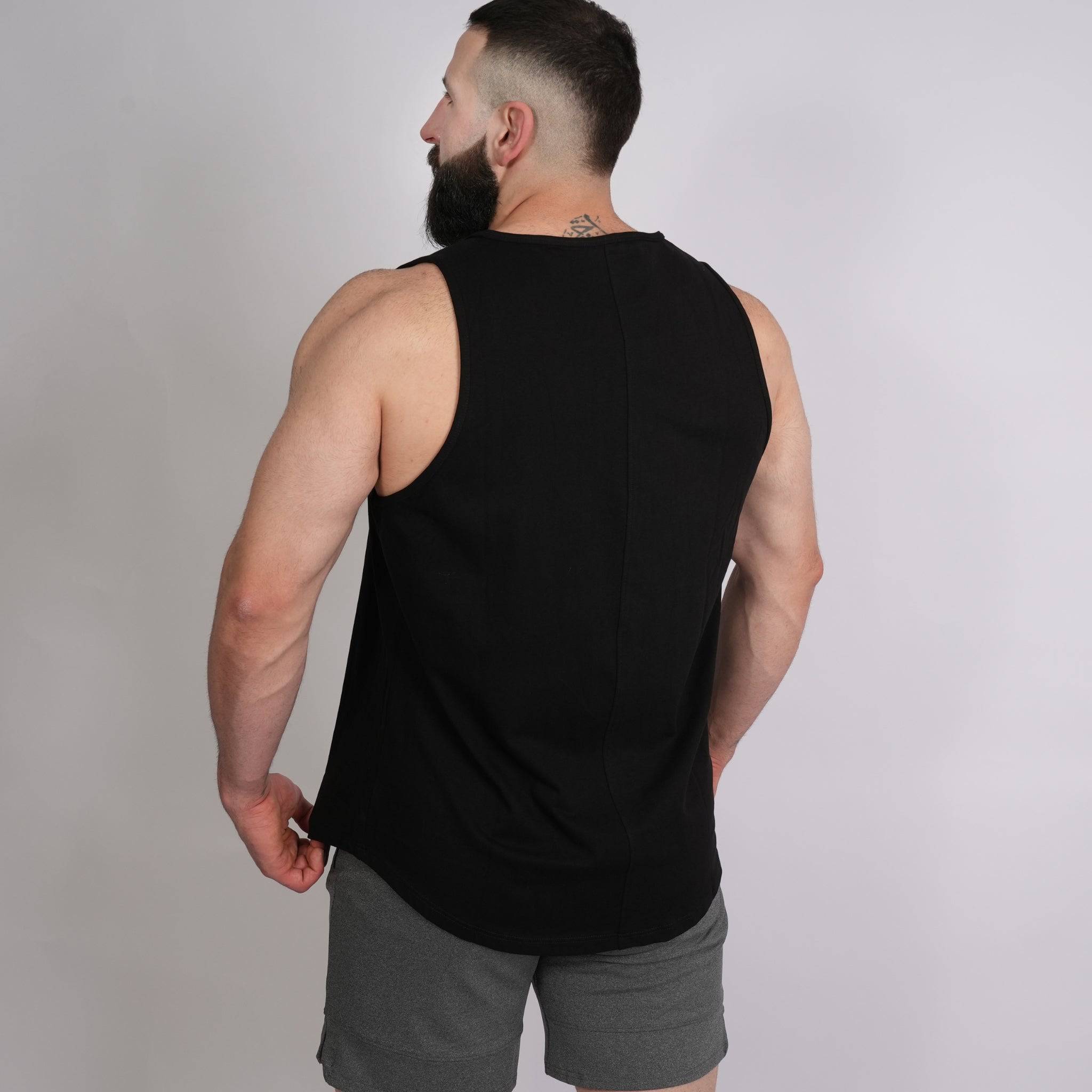 Cotton Singlet Black