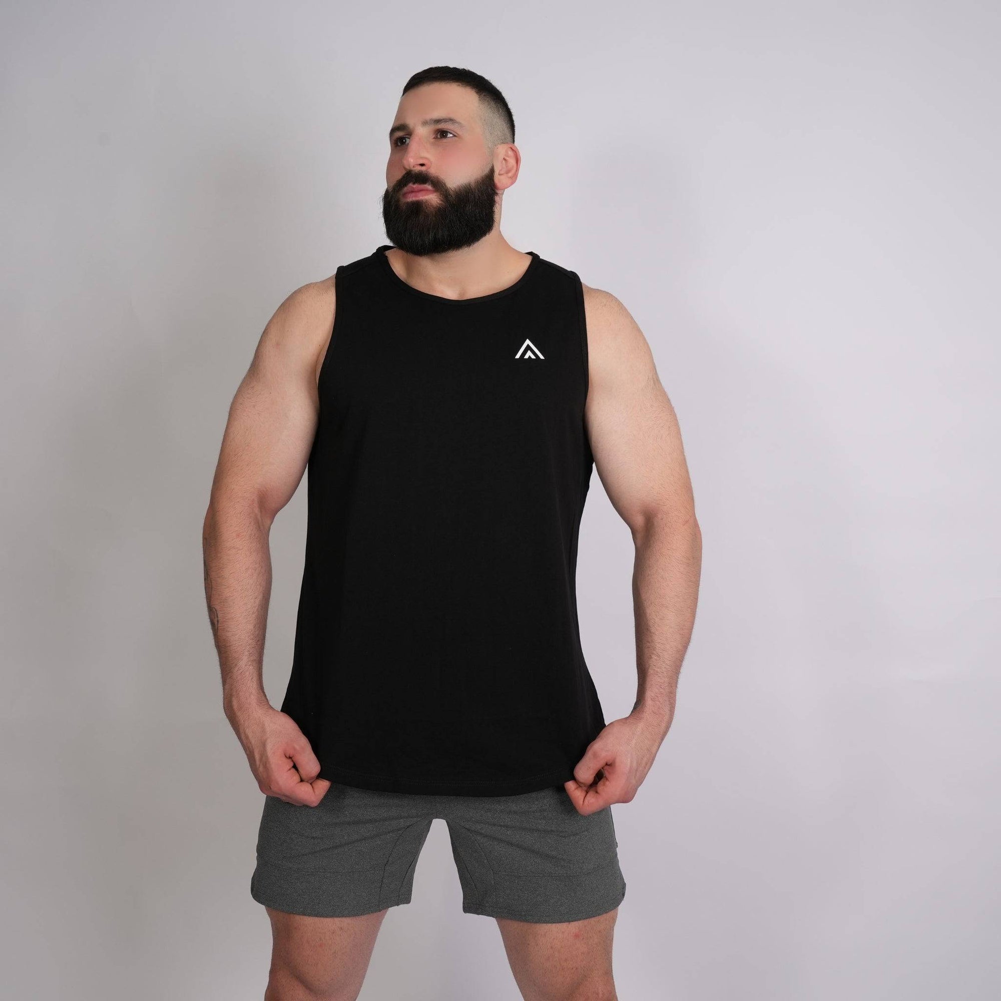 Cotton Singlet Black