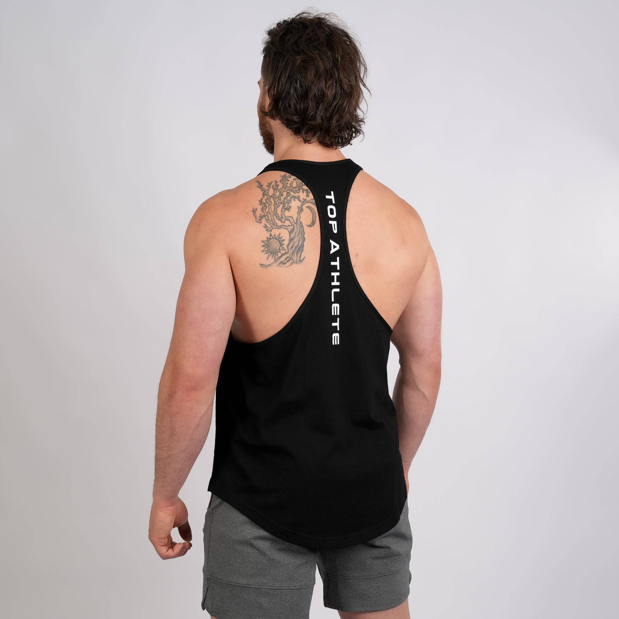 Stringer Singlet Black