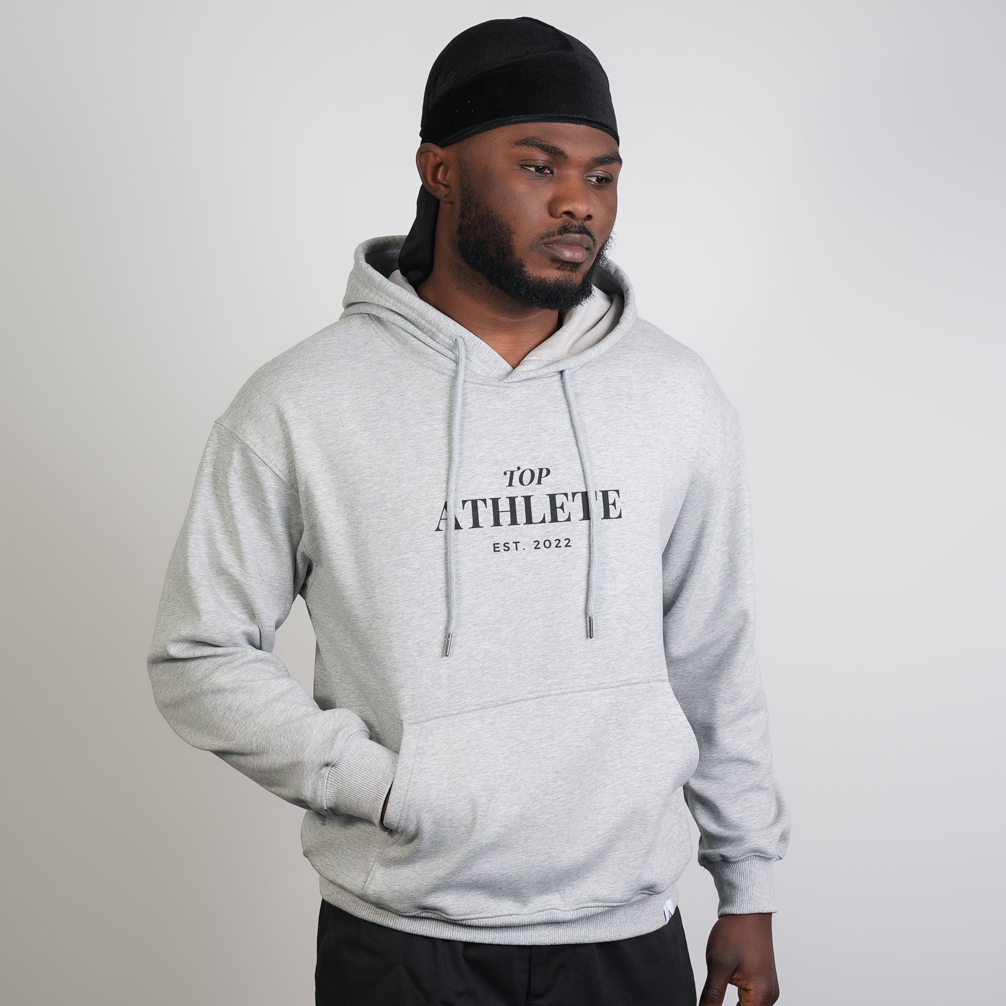 Velvet Fleece Hoodie Light Grey - Top Athlete