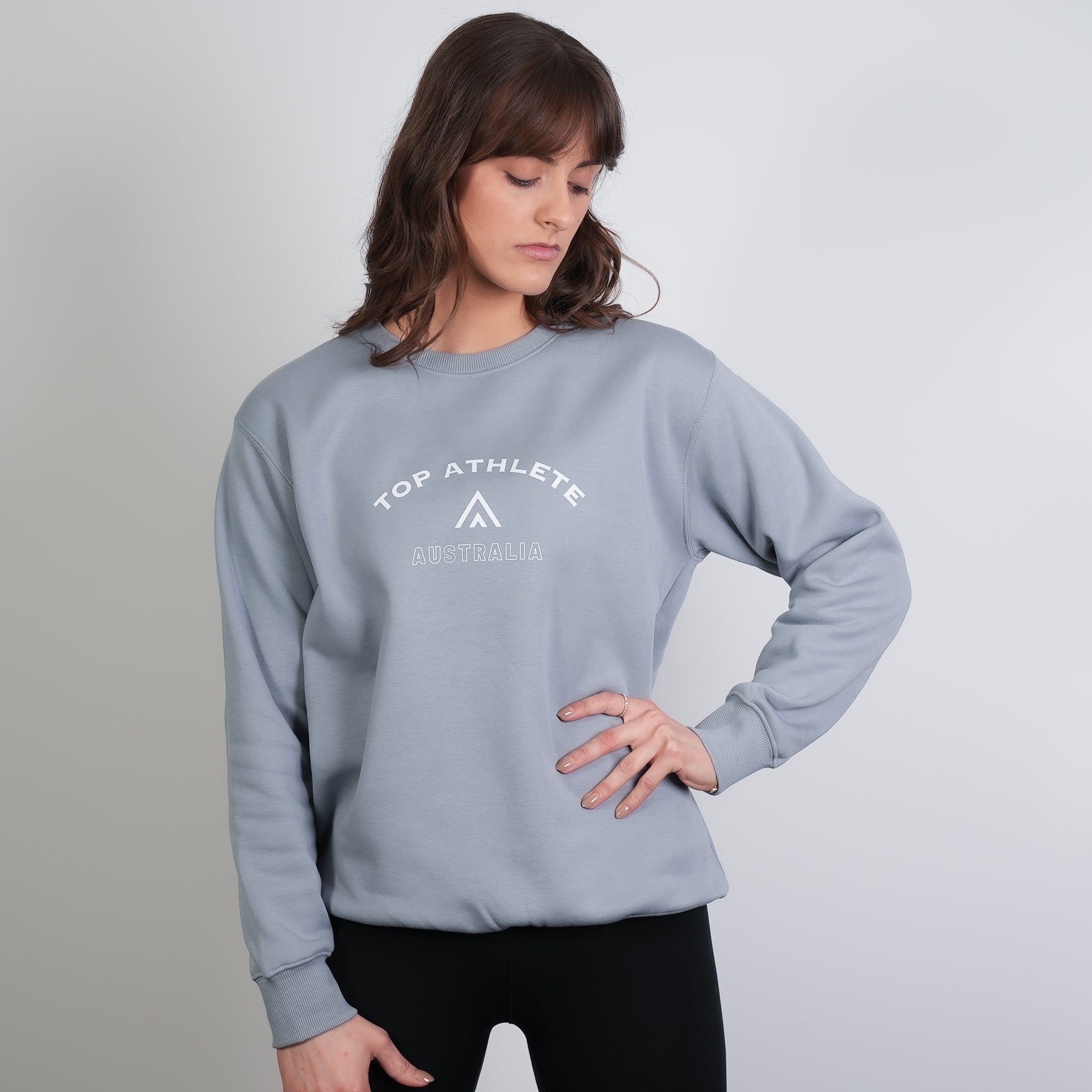 Rover Crew Neck Haze Blue - Top Athlete