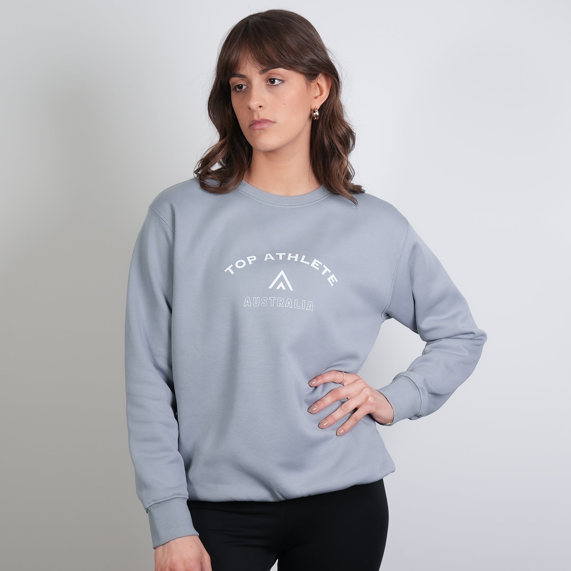 Rover Crew Neck Haze Blue - Top Athlete