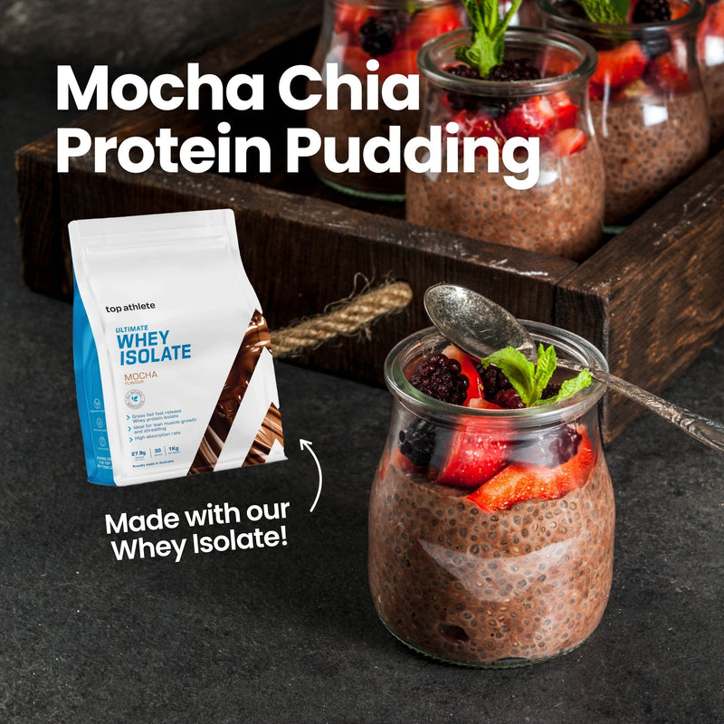 Mocha Chia Protein Pudding