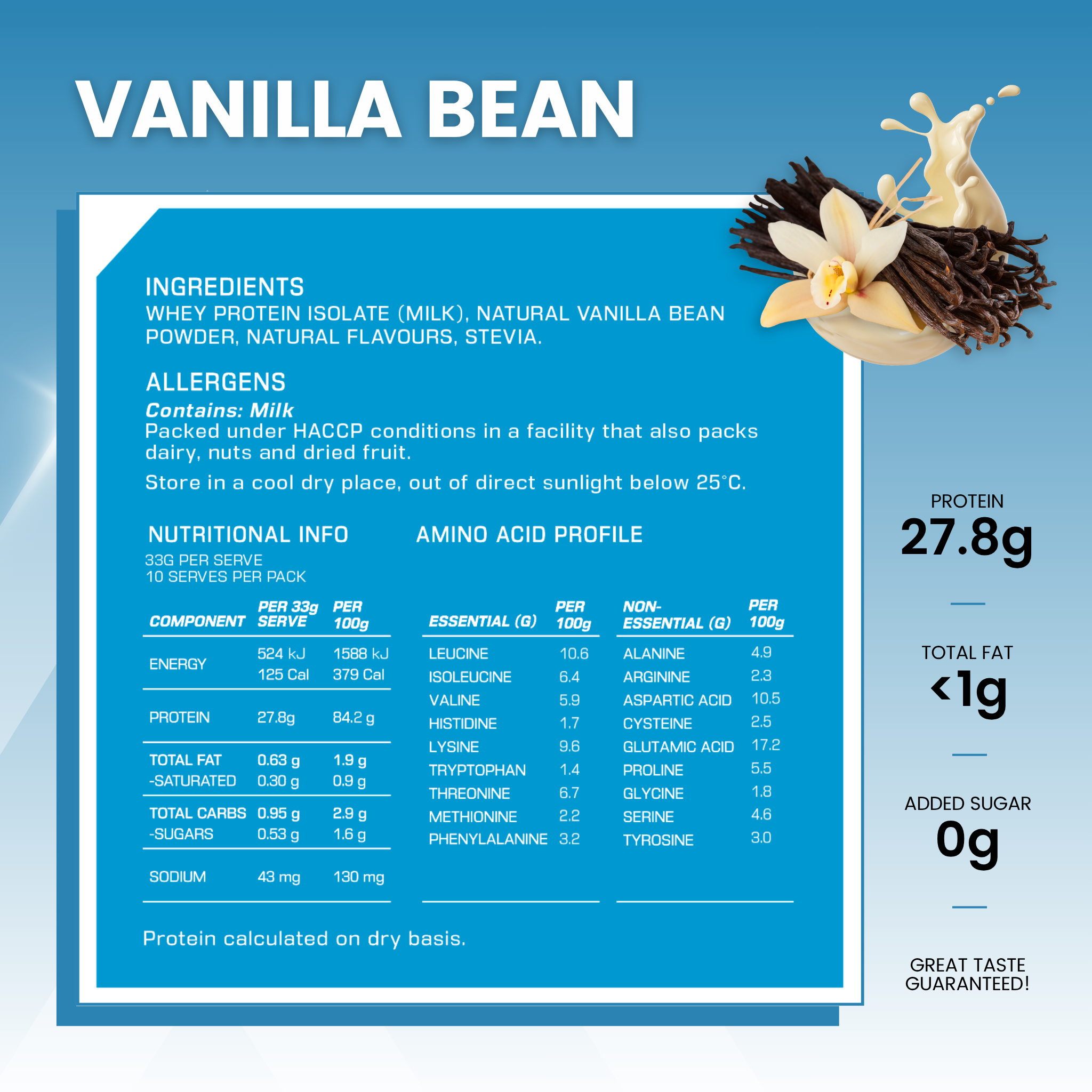 Ultimate Whey Isolate Vanilla Bean 330g
