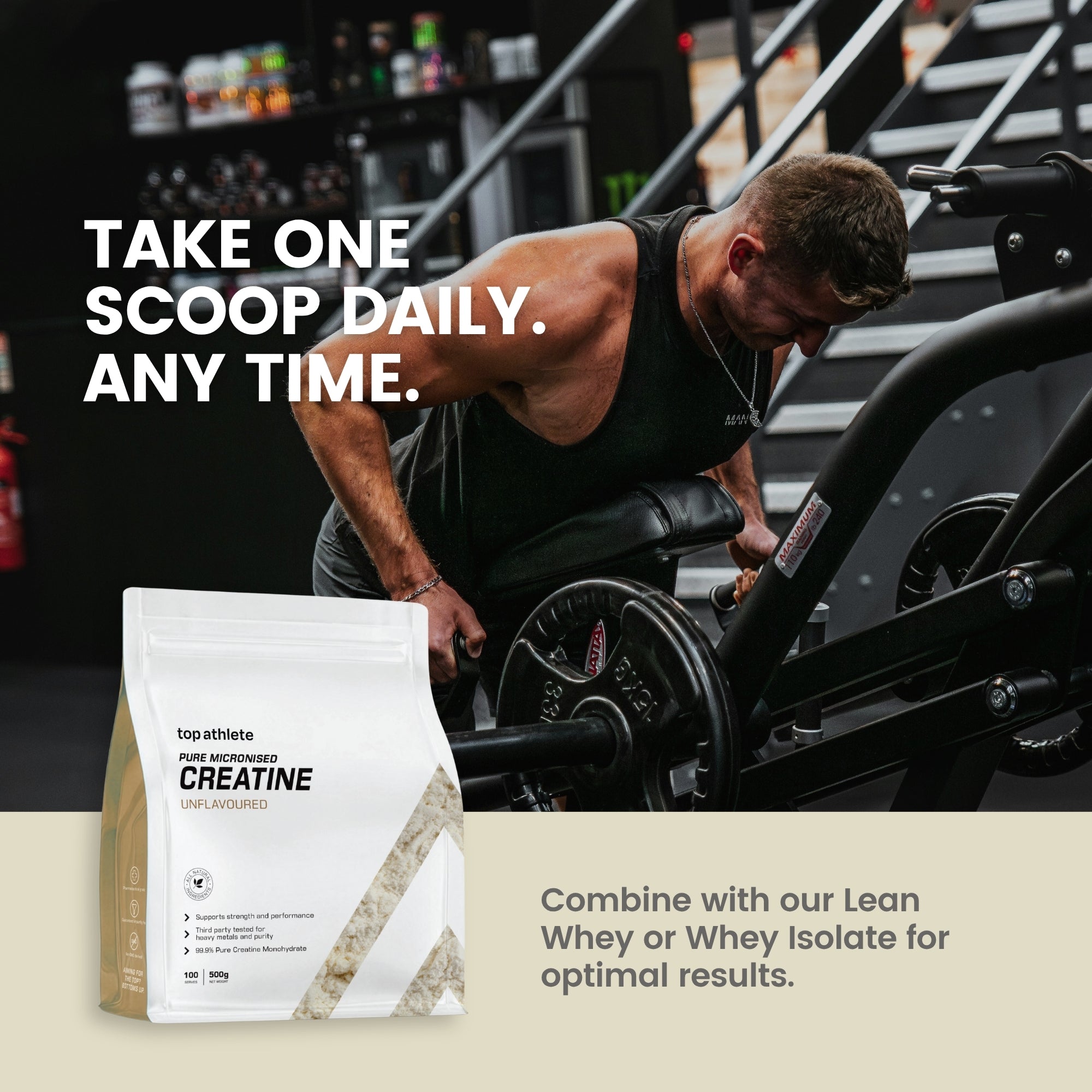 Pure Micronised Creatine Monohydrate | Third Party Tested | 500g