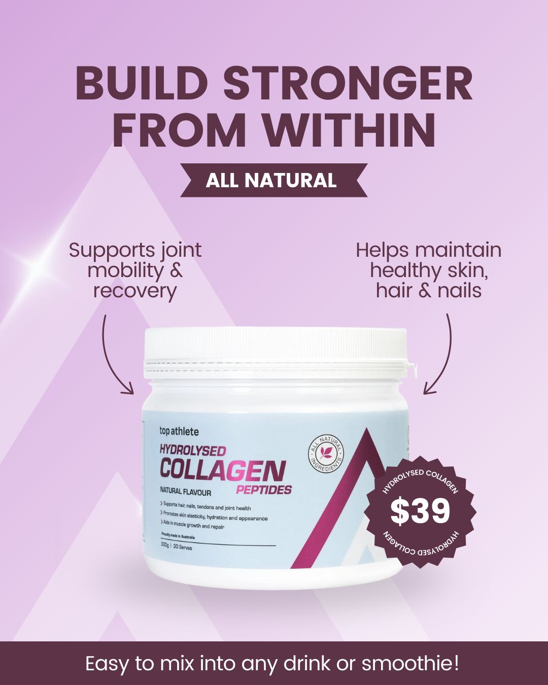 Hydrolysed Collagen Powder - Unflavoured