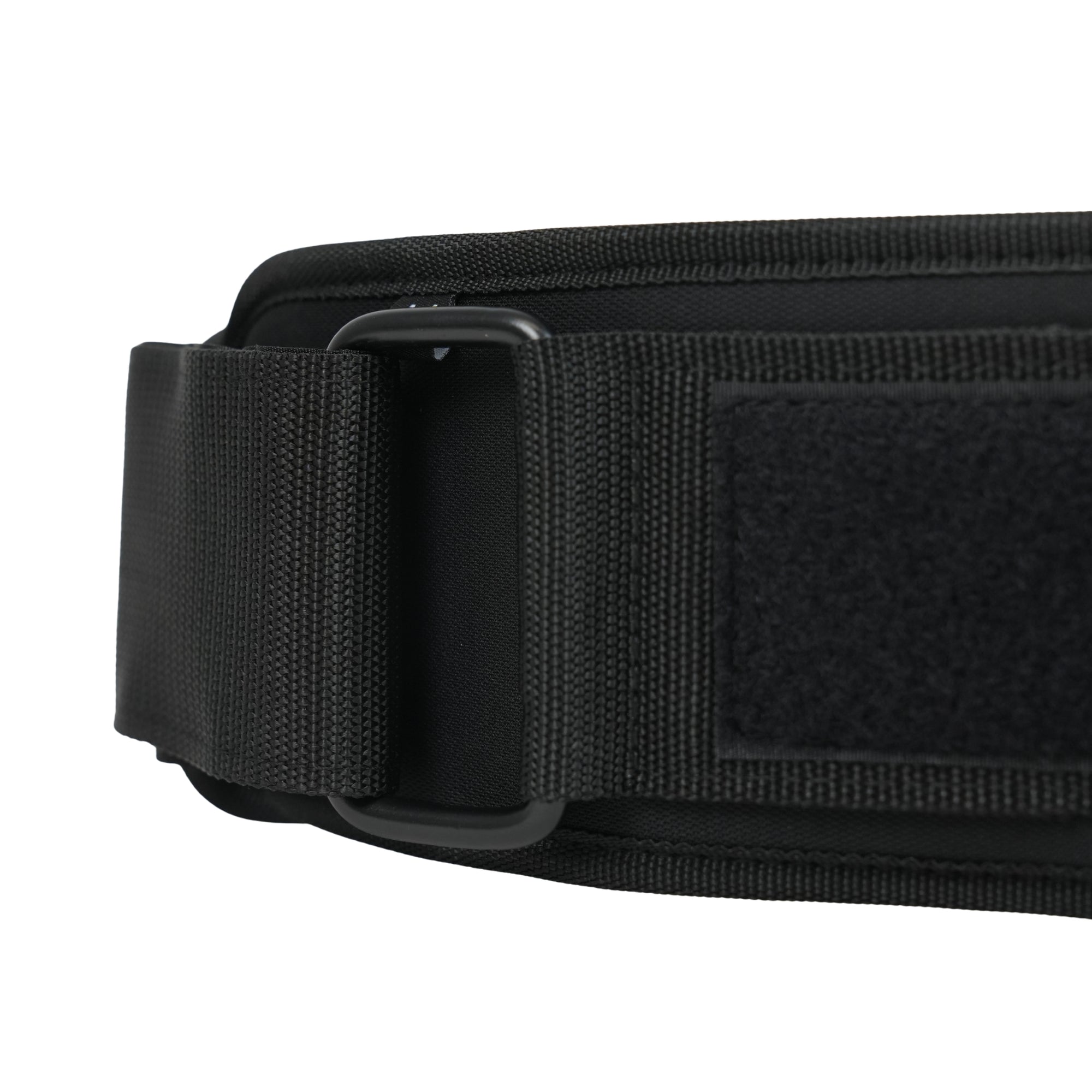 Black weight lifting belt with 'top athlete' logo
