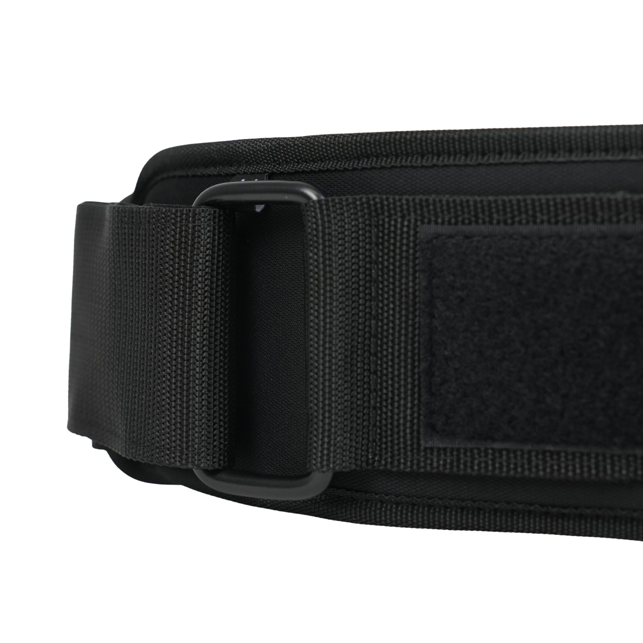 Black weight lifting belt with 'top athlete' logo