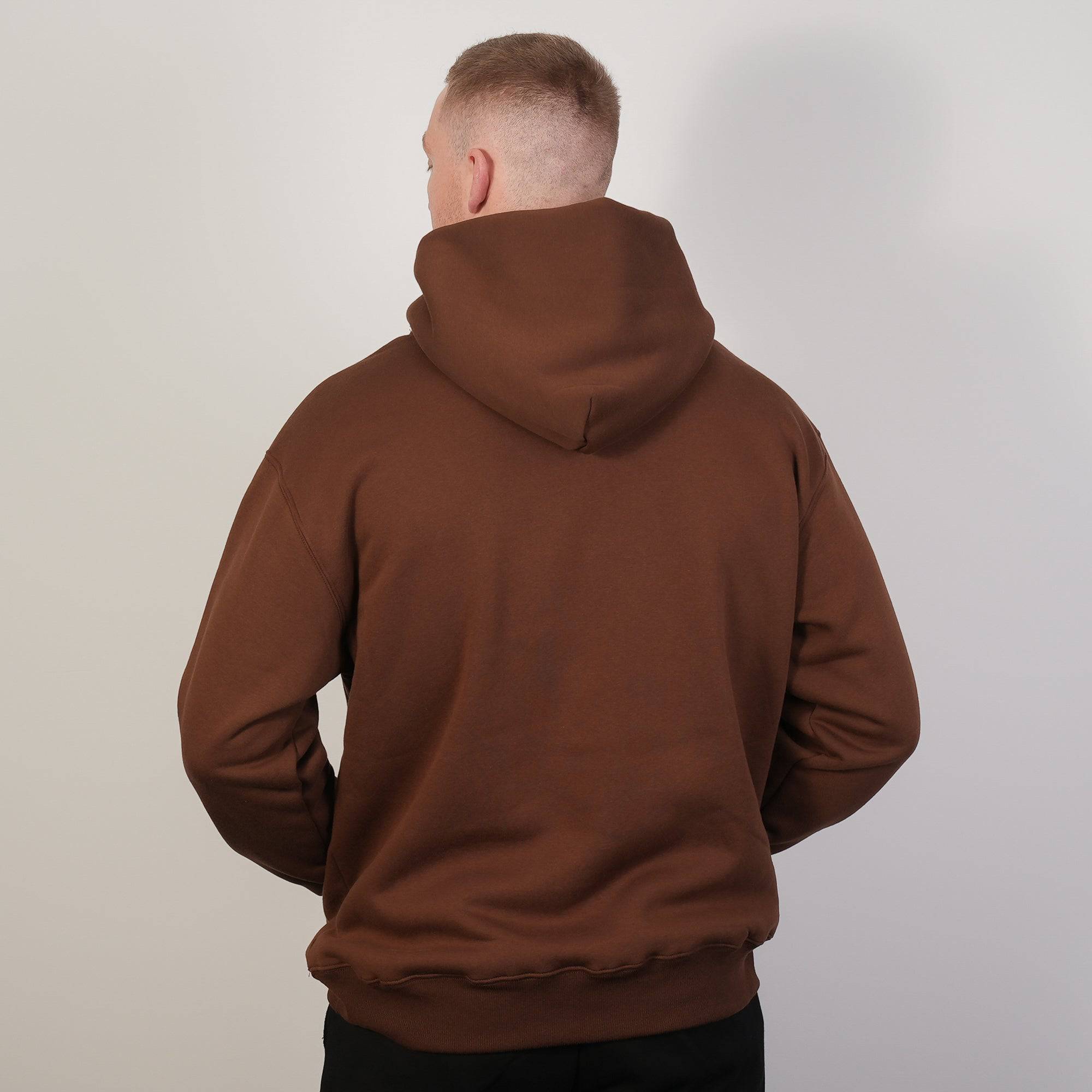 Dark Chocolate Brown Hoodie Back Rover Hoodie Brown