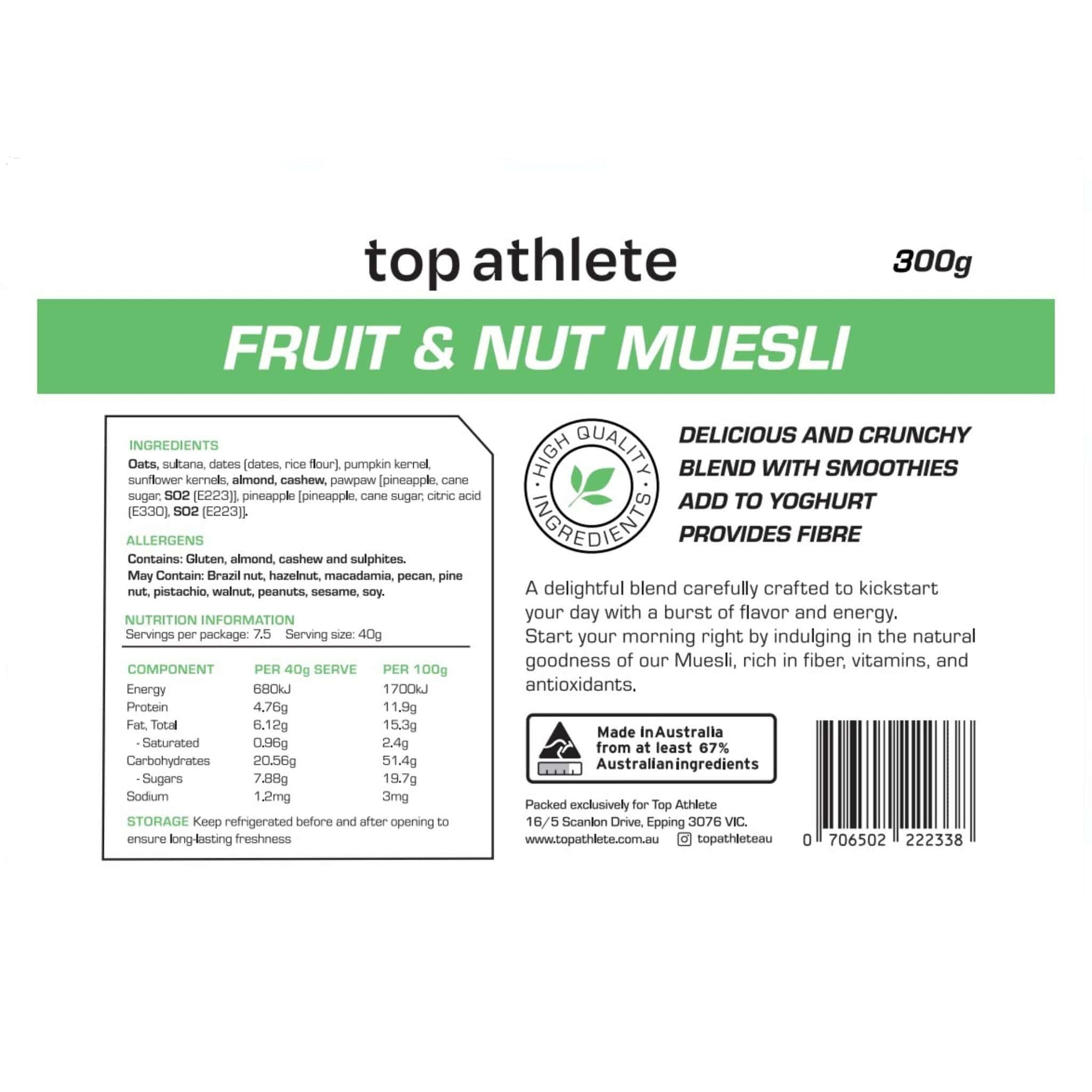 FREE Fruit & Nut Muesli 300g