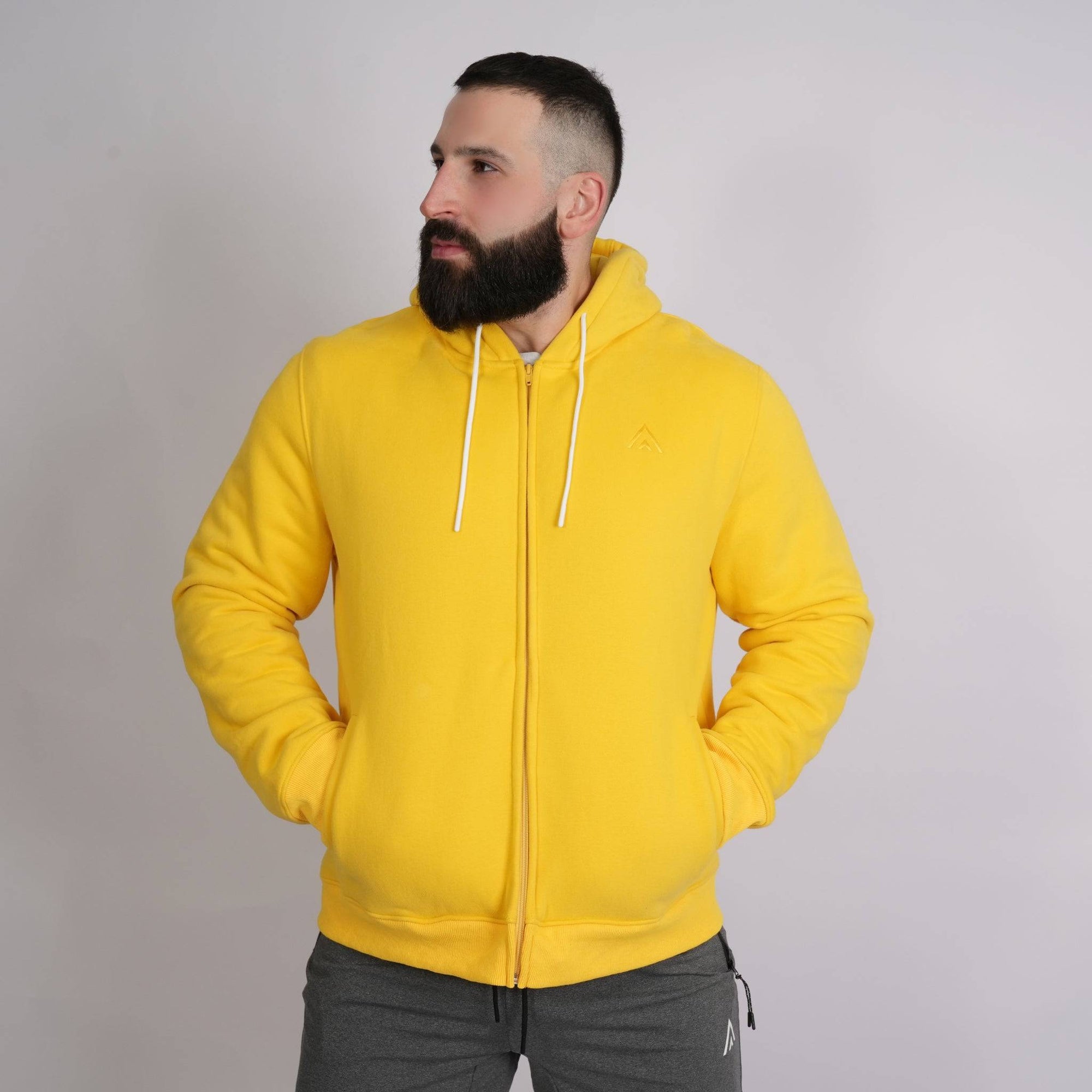 Heavy Fleece Jacket Yellow