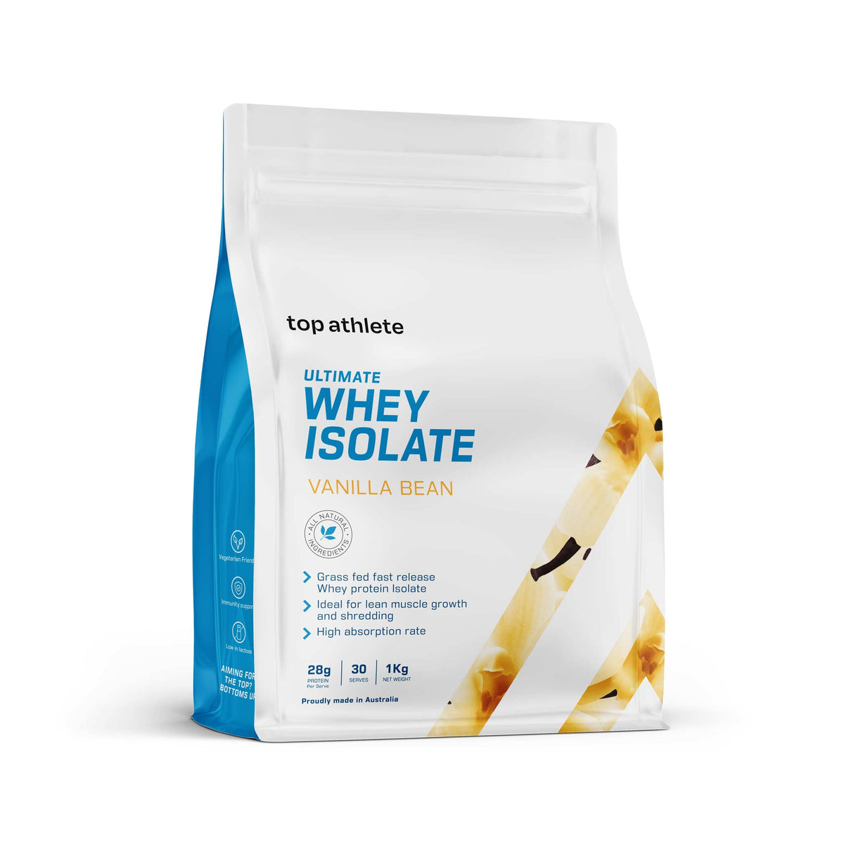 Basic Supplement Isolate Vanilla Whey Protein Isolate | Top Athlete Whey Isolate Vanilla
