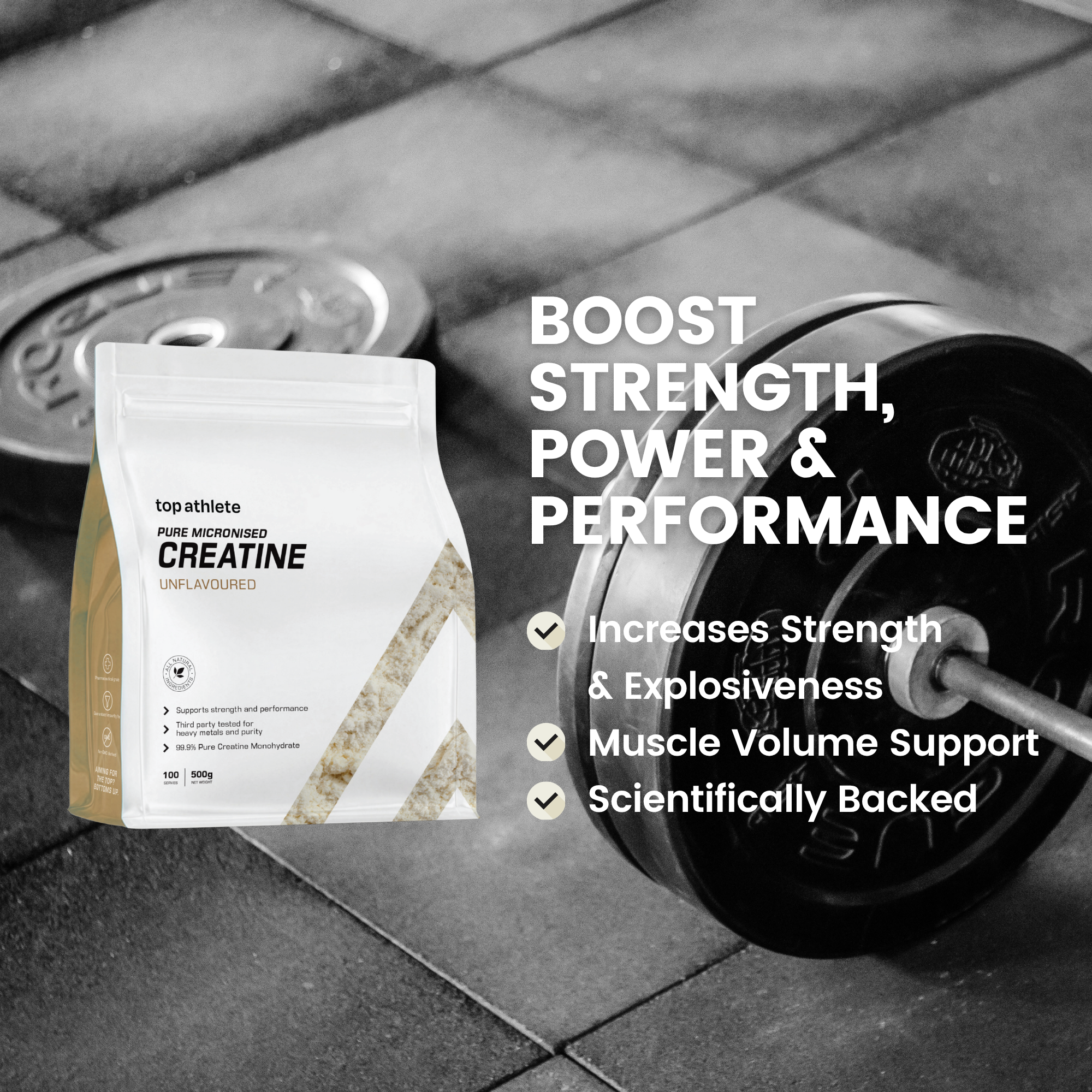 Pure Micronised Creatine Monohydrate | Third Party Tested | 500g
