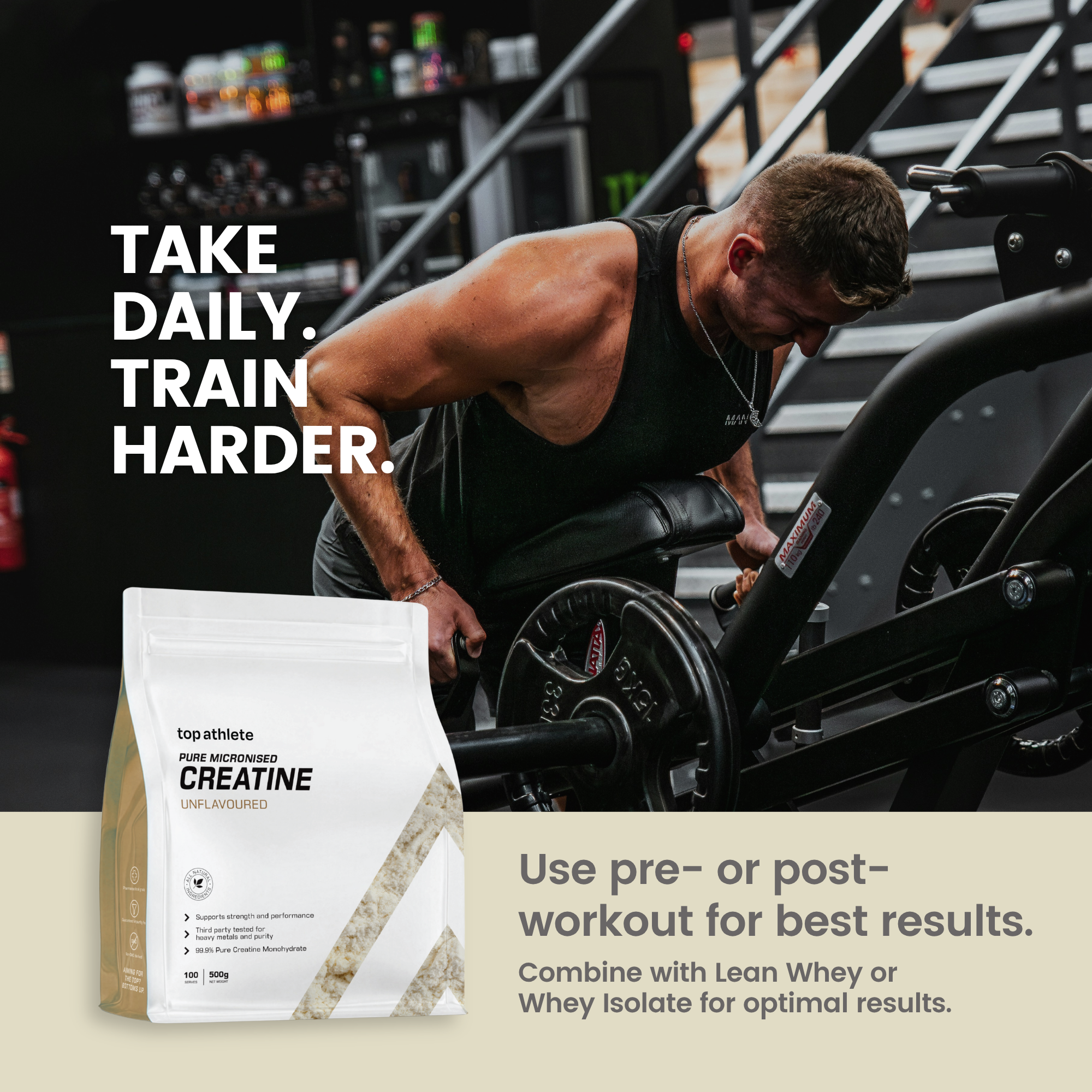 Pure Micronised Creatine Monohydrate | Third Party Tested | 500g