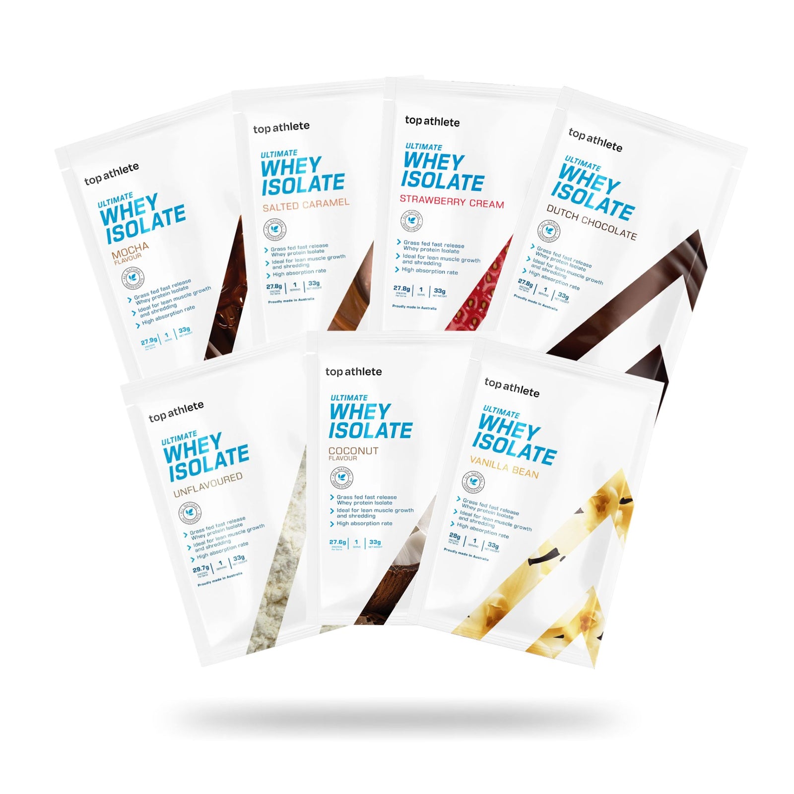 whey isolate sample packs all flavours image