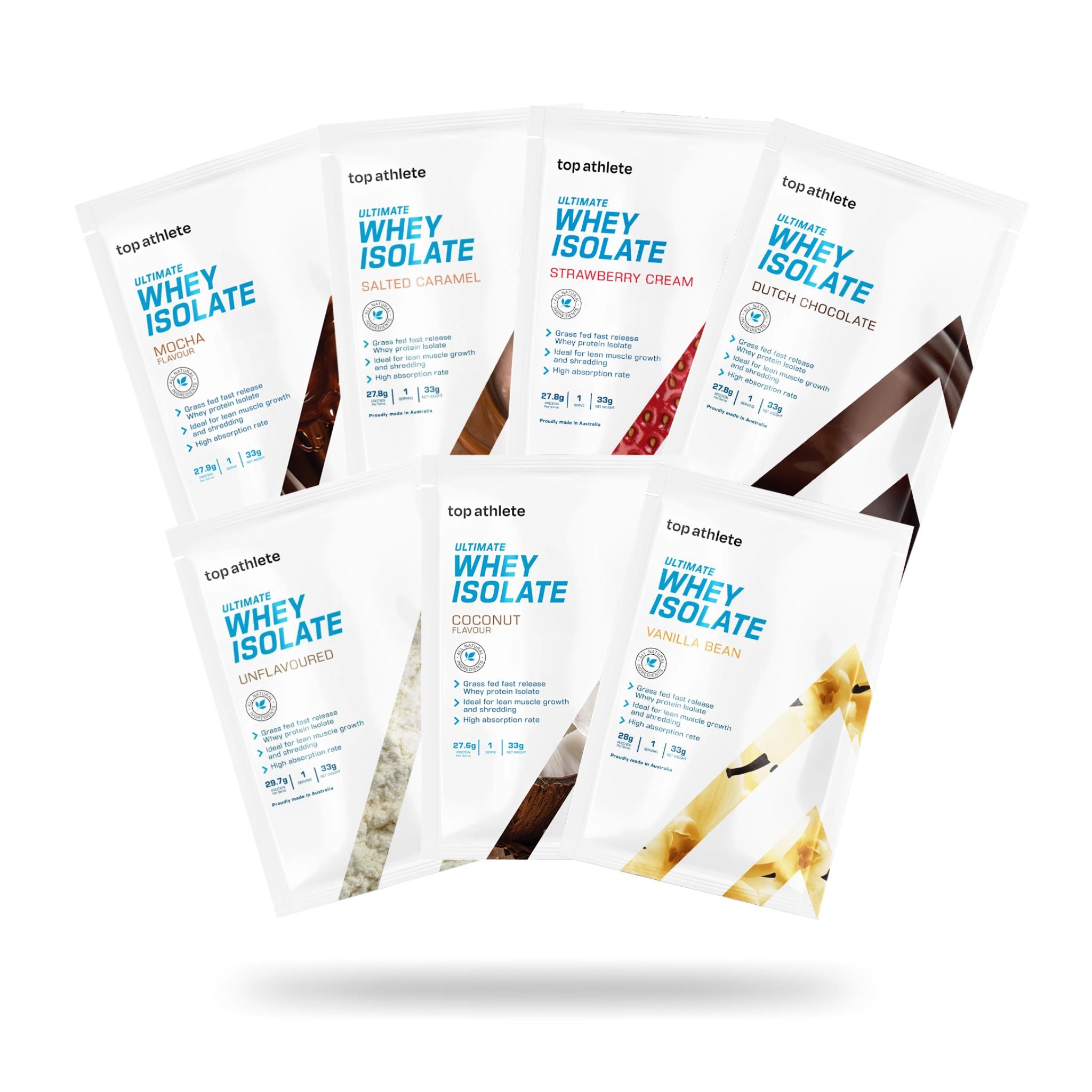 whey isolate sample packs all flavours image