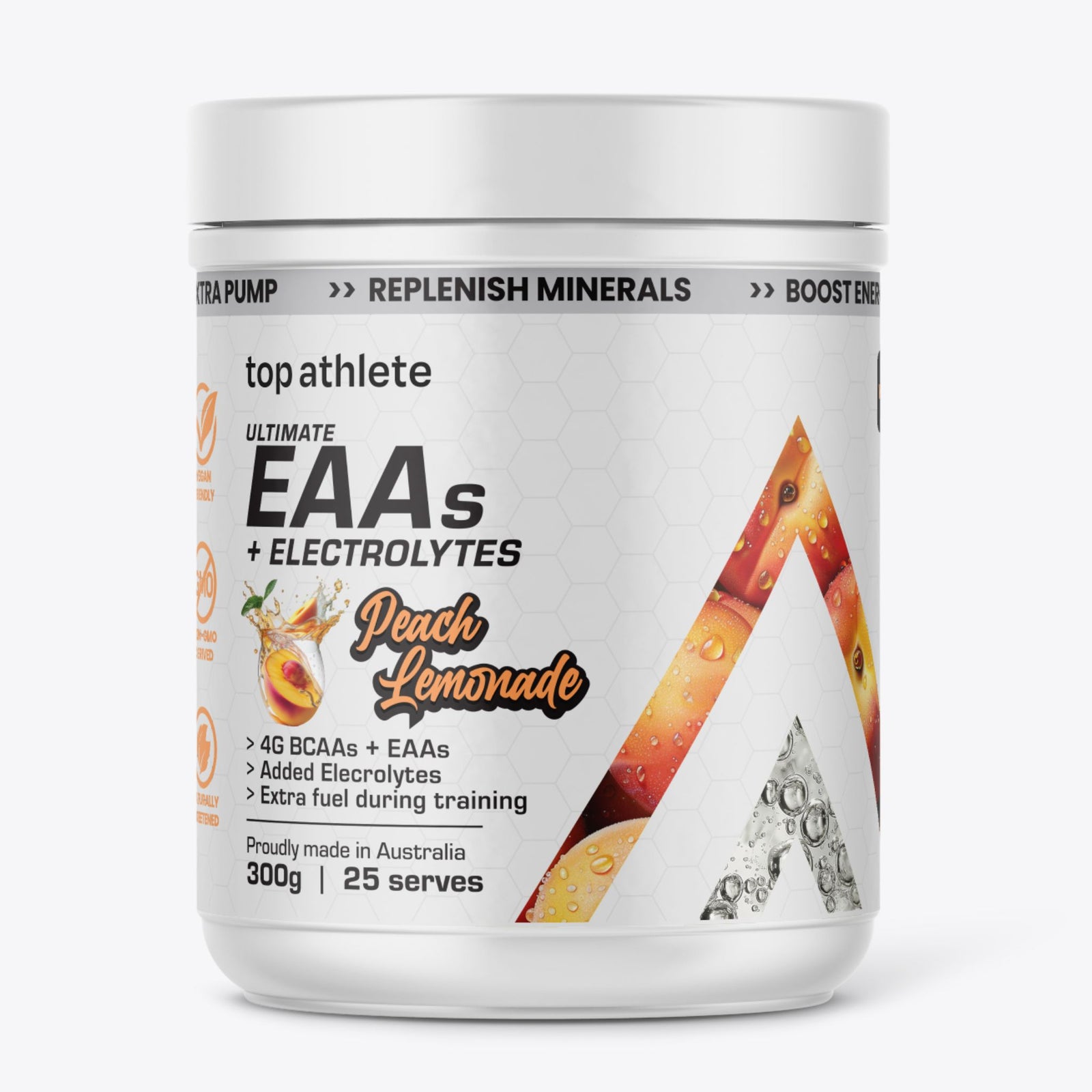 top athlete eaa powder - peach lemonade