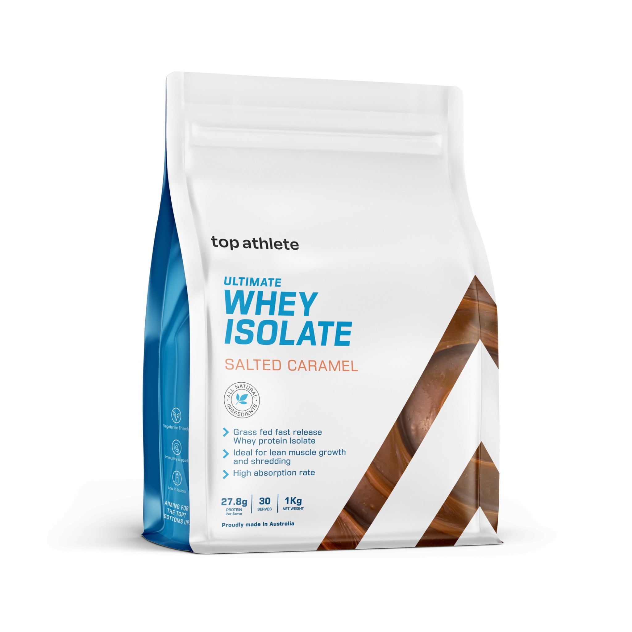 top athlete store Salted Caramel  whey isolate